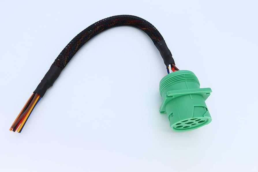 Amazon.com: Type 2 Green j1939 Pigtail Cable Female 9Pin to